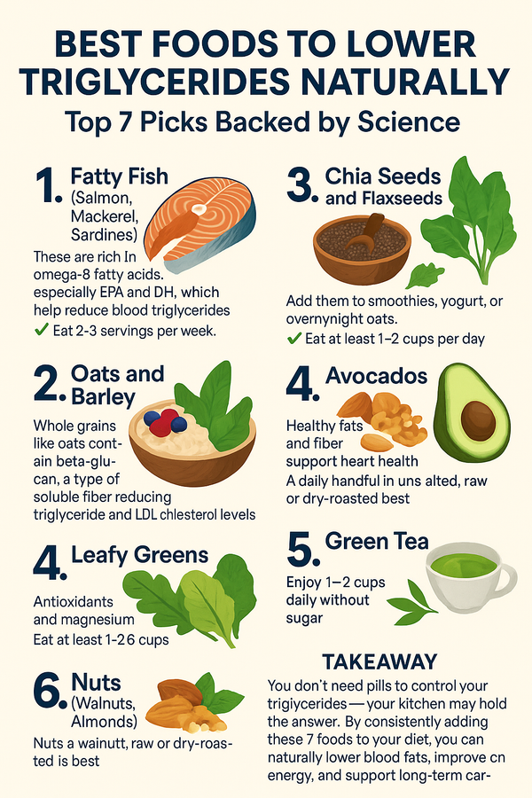 Best Foods to Lower Triglycerides Quickly and Naturally (2025 Guide)