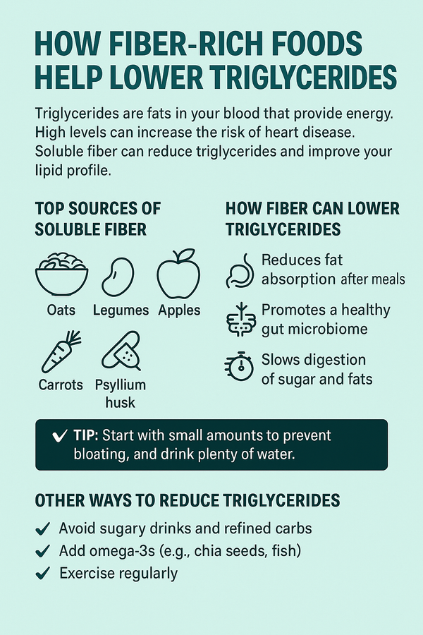How Fiber-Rich Foods Help Lower Triglycerides (Science-Backed Insight)