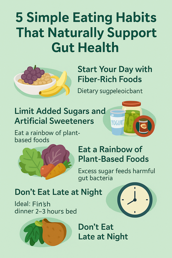 5 Simple Eating Habits That Naturally Support Gut Health